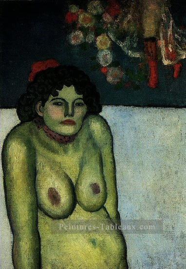 Femme nue assise 1899 Cubisme Peintures à l'huile